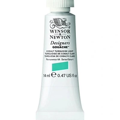 Image of Winsor &amp; Newton 8840473 Designers Gouache, Cobalt Turquoise Light, 14 ml Tube