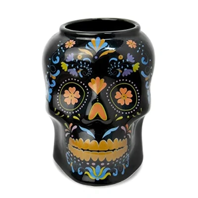 Image of Ceramic Day of the Dead Skull Tiki Mug 19.25oz / 550ml Cocktail Mug, Drinkware