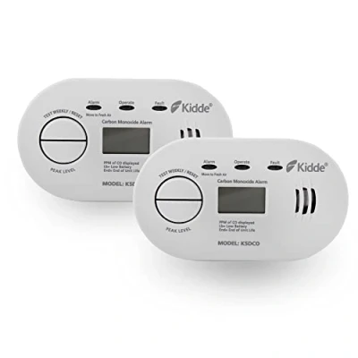 Image of 2 Pack Kidde 5DCO 10 Year Life Digital Display Carbon Monoxide Alarm