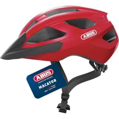 Image of ABUS Macator road bike helmet sporty for beginners also pigtail wearers men and women