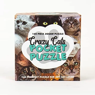 Image of Gift Republic GR670063 Crazy Cats Pocket Puzzle