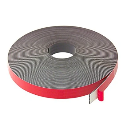 Image of MagFlex® 25.4mm Wide Flexible Magnetic Tape Foam Self Adhesive Polarity A (1 Metre Length)