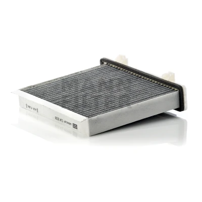 Image of 7803A028, MR500058, XR500058D Pollen Filter MANN CUK 2230 Activated Carbon 214mm 216mm 45mm MITSUBISHI: PAJERO 4