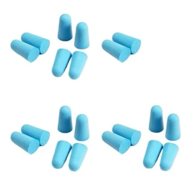 Image of Ear Plugs,20PCS/10 Pairs Comfort Earplug Noise Reduction Foam Soft Plugs Tapered Earplugs Protective for Sleep Travel(Blue)
