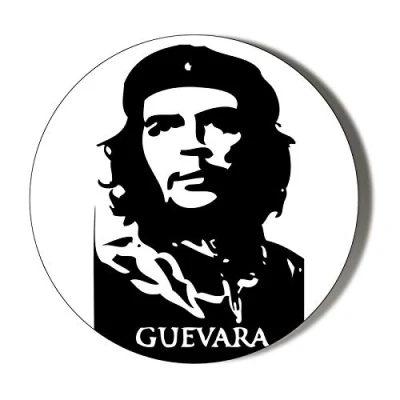 Image of Gift Insanity CHE GUEVARA BLACK AND WHITE 45mm Medium Novelty Badge