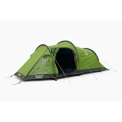 Image of Vango Venture 250 2 ManTunnel Tent [Amazon Exclusive], Bedroom for People with Large Porch Living Area, Ventilation and Windows, Waterproof, Camping, Treetops