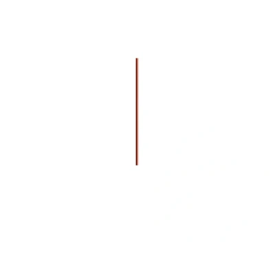 Image of Kundalini Bird ceiling light extension rod, 110.5 cm, brick red