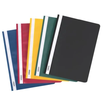 Image of Herlitz 10386951 Spring Folder A4 PP with Transparent Front Cover, 10 Pieces, Purple Assorted Colours