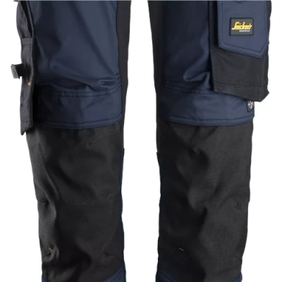 Image of Snickers AllroundWork Stretch Trousers Navy/Black 48