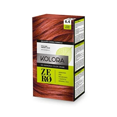 Image of KOLORA ZERO 6.4 COPPER BLONDE AMMONIA FREE HAIR DYE