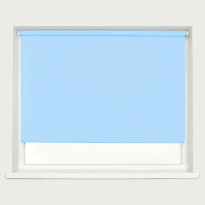 Image of Blackout Roller Blind Blue 60cm Width x 160cm Drop