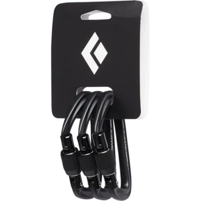 Image of Black Diamond Hotforge Screwgate Carabiner 3 Pack