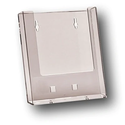 Image of EPOSGEAR® 5 Pack A5 Wall Mountable Acrylic Leaflet Flyer Brochure Menu Display Dispenser Holders (Portrait)