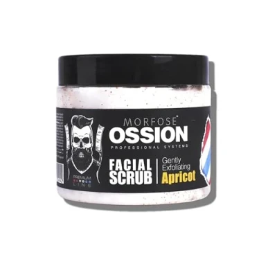 Image of Morfose Ossion Premium Barber Line Apricot Facial Scrub 400 ml