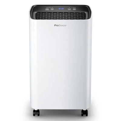 Image of ProBreeze 12L Compressor Dehumidifier with 2L Water Tank, Laundry Drying &amp; Automatic Humidity Sensor Portable Mould Remover 24 Hour Timer for Damp, Black and Condensation