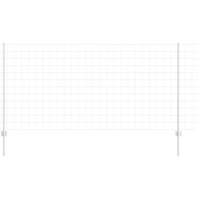 Image of vidaXL Euro Fence with 10 U Posts Silver 1,2x10 m Steel