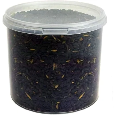 Image of GardenersDream Black Oil Sunflower Seeds Premium Quality Garden Wild Bird Food Full of Protein, Rich in Mix Nutritious, High Energy Mixture Perfect Year Round Feeding for Birds (2.5L Tub)