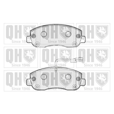 Image of 4419950, 93167551, 95522278, 95528495, 95530603 Brake pad set QUINTON HAZELL BP1799 RENAULT: MASTER 3 Kasten, 3, Bus