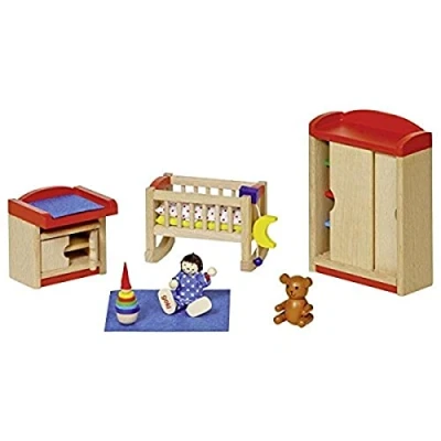 Image of GoKi 51905 Furniture for Flexible Puppets, Childrens Room, Mixed, Klein