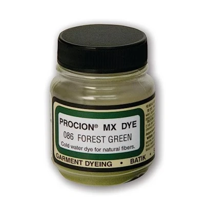 Image of Jacquard Procion MX Fabric Dye Forest Green PMX1086 Cold Water Fibre Reactive Cotton, Linen, Viscose Rayon or Silk