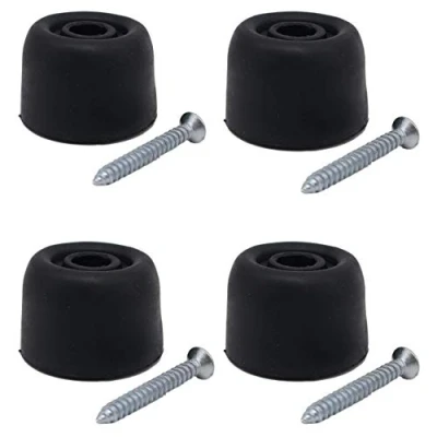 Image of Rubber Door Stop Black Pack of 4