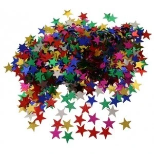 Image of Multi Coloured Stars Confetti