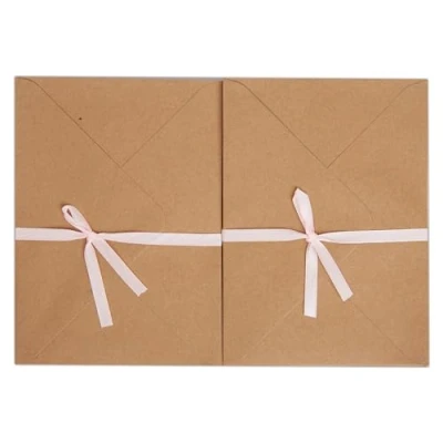 Image of Papermania A6 Cards/Envelopes, Pack of 50, 300gsm, Kraft, A6, Card Making Set for Birthday Card, Thank You Cards, Valentines, Baby Shower, Wedding and More! Ideal Home Crafting