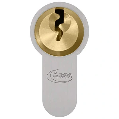 Image of ASEC Vital 6 Pin Double Euro Dual Finish Snap Resistant Cylinder 124mm 77/47 (72/10/42)