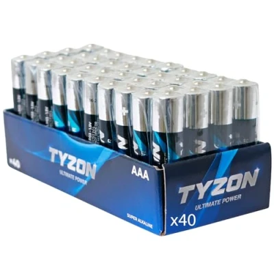 Image of 1.5V AAA Alkaline Batteries Pack of 40