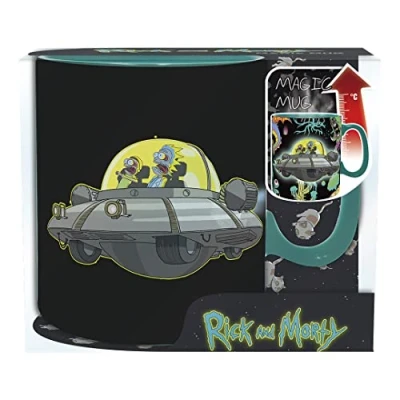 Image of ABYSTYLE Rick &amp; Morty Spaceship Heat Change Mug