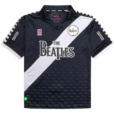 Image of Meyba The Beatles Abbey Road Crossing Football Shirt XS Black