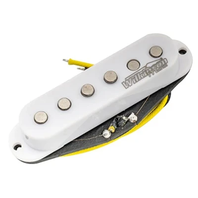 Image of Wilkinson Vintage 60&#039;s Staggered Alnico 5 Single Coil Middle Pickup for Strat Style Electric Guitar, White