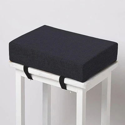 Image of Chair Seat Cushions Non slip Dining Pads Cushions,Long Stool Washable for Home Garden Office Indoor (30x30x3cm,Black)