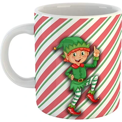 Image of Christmas Little Boy Elf Mug 300ml Dishwasher and Microwave Safe