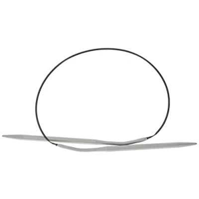 Image of Prym Circular Knitting Needle, Aluminium, Grey, 4 mm
