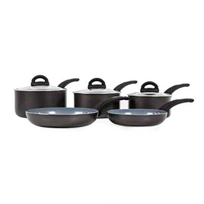 Image of Tower Cerasure 5 Piece Pan Set Graphite
