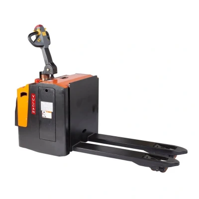Image of Vulcan Premium Fully Powered Pallet Truck; Fork Len 1150 Black/Orange