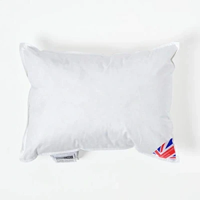 Image of HOMESCAPES Duck Down Cushion Pad 30 x 40 cm (12 16) Inner Insert Filler with 100% Cotton Proof Cover Hypoallergenic RDS Certified Machine Washable