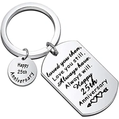 Image of BAUNA Wedding 1st,5th,10th,25th,Anniversary Wife Gift Husband (25th Anniversary)