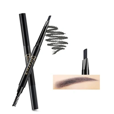 Image of NICEFACE Eyebrow Pencil Gray Double Ended Precision Waterproof Brow(Gray #5)