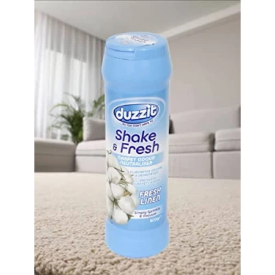 Image of Shake &amp; Fresh Carpet Freshener Powder Linen Scented Rug Mat Odour Neutraliser 500g