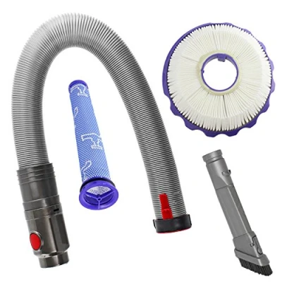 Image of SPARES2GO Hose Pipe + Washable Pre &amp; Post Motor Filters Crevice Tool for Dyson DC40 Vacuum Cleaner