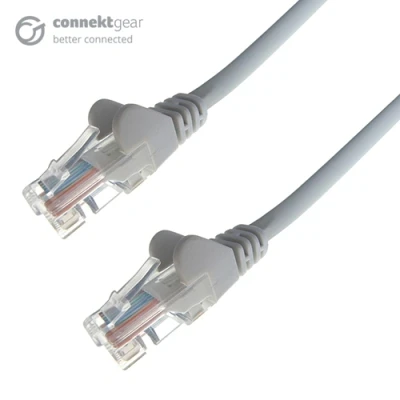Image of Connekt Gear 5m RJ45 CAT5e UTP Stranded Flush Moulded Network Cable 24AWG Grey