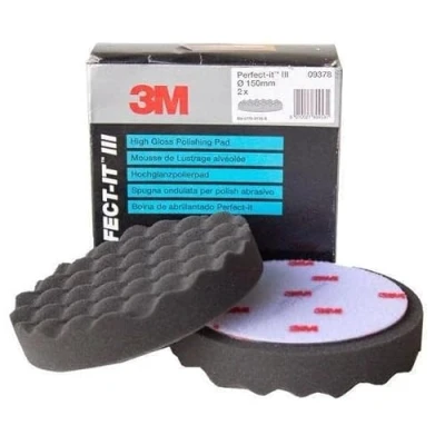 Image of 3M 09378 (Pk.2) High Gloss Polishing Pad Garage Workshop Replacement Spare Part