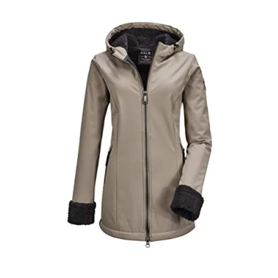 Image of G.I.G.A. DX Women&#039;s Burzowy Wmn softshell Prk A Casual parka with Hood, womens, hood., 36045 000, champagne, 44 (EU)