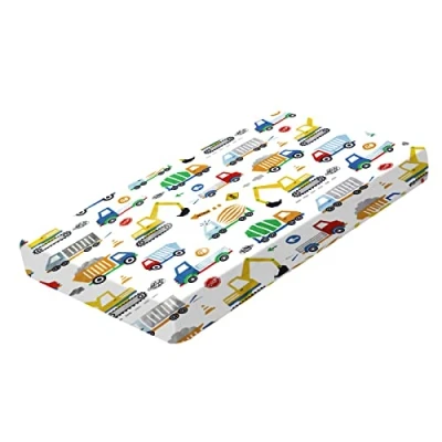 Image of Fitted Crib Sheet For Girl Boys Bedding Cot bed Easy Care Soft Cotton and Dureable, Unique Car Print 70 x 140 cm