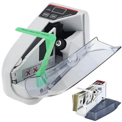 Image of OriGlam® YBC V30 Mini Bill Cash Money Currency Counter Machine, Portable Handy Counting Machine