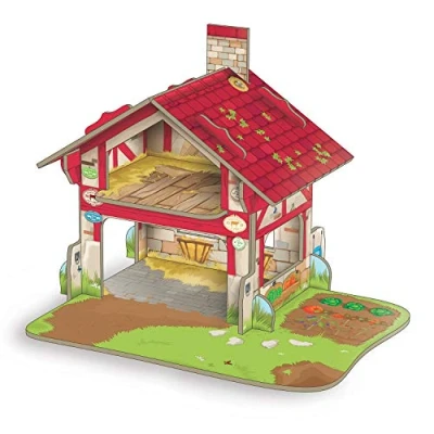 Image of Papo Mini 33108 Farm Cardboard Environment, Multicolour