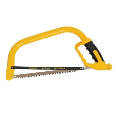 Image of Roughneck ROU66812 Combi Bow Saw &amp; Hacksaw 300mm/12&quot;,Yellow