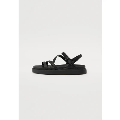 Image of Clarks Aristella ROSE Sandals, Women&#039;s, Size: 4, Black Leather